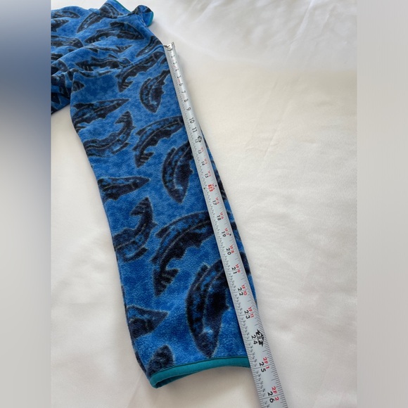 Patagonia Synchilla Snap-T Pullover Women's Size M Leaping Oasis Blue Fish - Picture 9 of 15